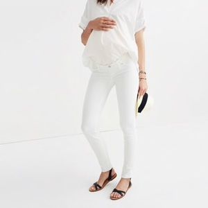 Madewell skinny maternity jeans in white size 27
